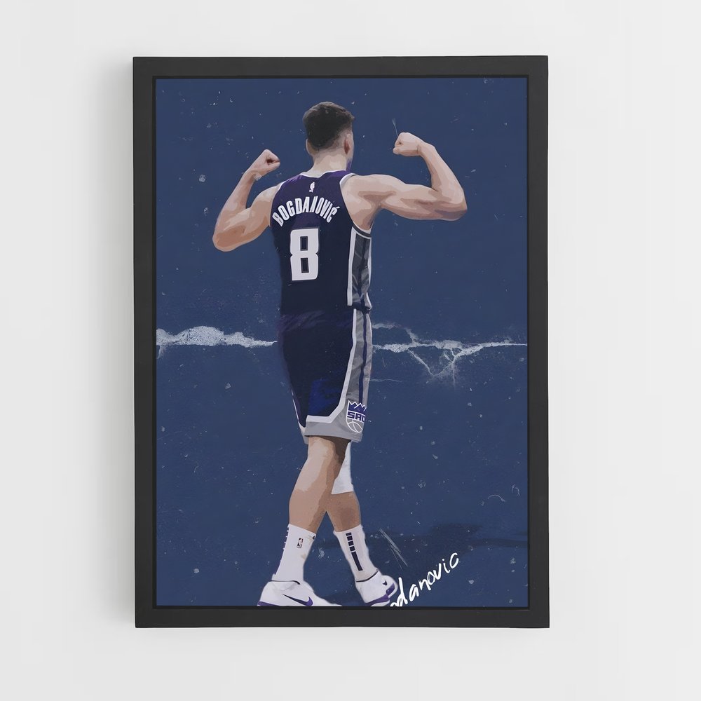 Poster L'Homme au Ballon – affiche Basketball (vue 2)